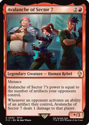 Avalanche of Sector 7 (Surge Foil) [Commander: FINAL FANTASY] Foil