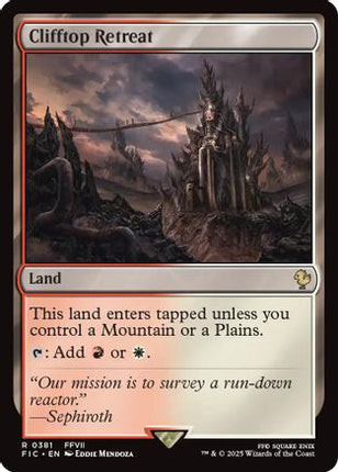 Clifftop Retreat (Surge Foil) [Commander: FINAL FANTASY] Foil