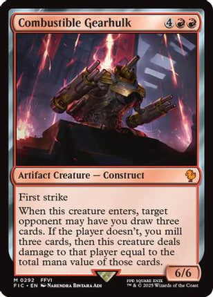 Combustible Gearhulk (Surge Foil) [Commander: FINAL FANTASY] Foil