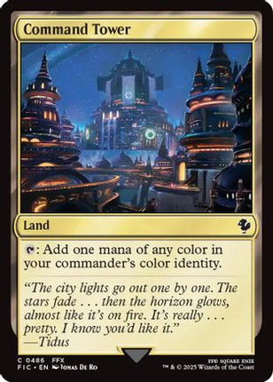 Command Tower (0486) (Surge Foil) [Commander: FINAL FANTASY] Foil