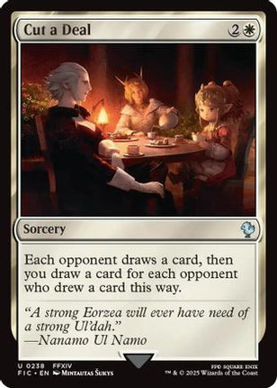 Cut a Deal (Surge Foil) [Commander: FINAL FANTASY] Foil