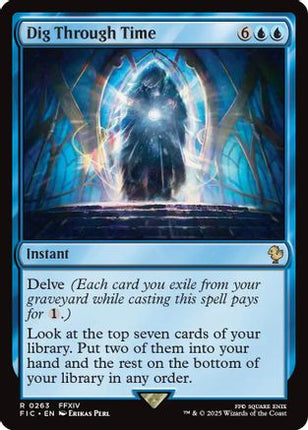 Dig Through Time (Surge Foil) [Commander: FINAL FANTASY] Foil