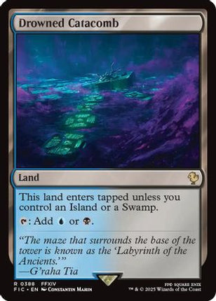 Drowned Catacomb (Surge Foil) [Commander: FINAL FANTASY] Foil