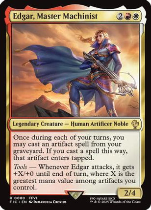 Edgar, Master Machinist (Surge Foil) [Commander: FINAL FANTASY] Foil