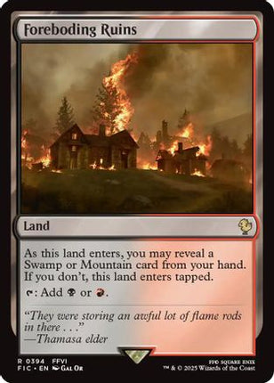 Foreboding Ruins (Surge Foil) [Commander: FINAL FANTASY] Foil