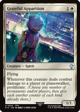 Grateful Apparition (Surge Foil) [Commander: FINAL FANTASY] Foil