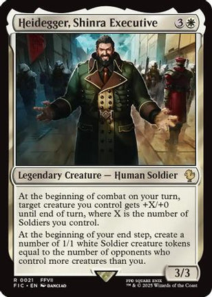 Heidegger, Shinra Executive (Surge Foil) [Commander: FINAL FANTASY] Foil