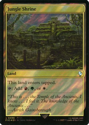 Jungle Shrine (Surge Foil) [Commander: FINAL FANTASY] Foil