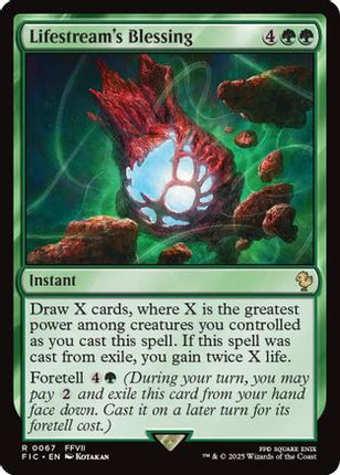 Lifestream's Blessing (Surge Foil) [Commander: FINAL FANTASY] Foil