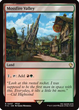 Mossfire Valley (Surge Foil) [Commander: FINAL FANTASY] Foil
