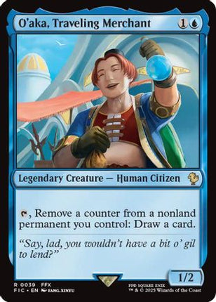 O'aka, Traveling Merchant (Surge Foil) [Commander: FINAL FANTASY] Foil
