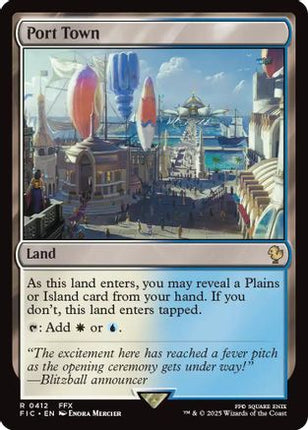 Port Town (Surge Foil) [Commander: FINAL FANTASY] Foil