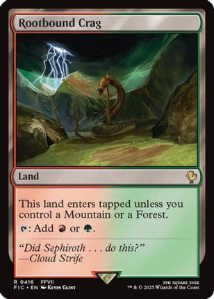 Rootbound Crag (Surge Foil) [Commander: FINAL FANTASY] Foil