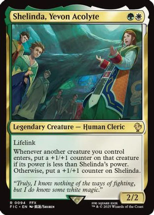 Shelinda, Yevon Acolyte (Surge Foil) [Commander: FINAL FANTASY] Foil