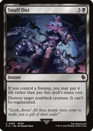 Snuff Out (Surge Foil) [Commander: FINAL FANTASY] Foil