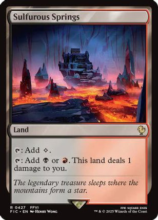 Sulfurous Springs (Surge Foil) [Commander: FINAL FANTASY] Foil