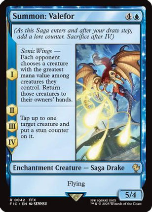 Summon: Valefor (Surge Foil) [Commander: FINAL FANTASY] Foil