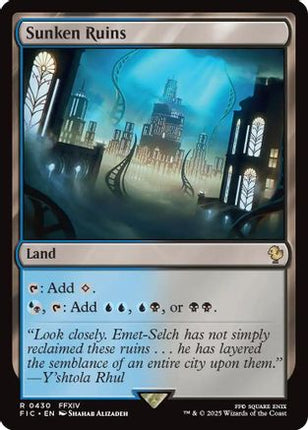 Sunken Ruins (Surge Foil) [Commander: FINAL FANTASY] Foil