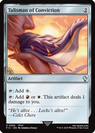 Talisman of Conviction (Surge Foil) [Commander: FINAL FANTASY] Foil
