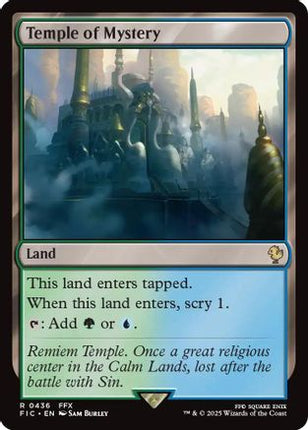 Temple of Mystery (Surge Foil) [Commander: FINAL FANTASY] Foil