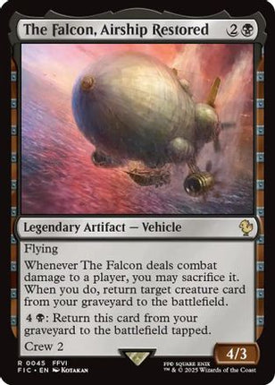 The Falcon, Airship Restored (Surge Foil) [Commander: FINAL FANTASY] Foil