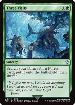 Three Visits (Surge Foil) [Commander: FINAL FANTASY] Foil