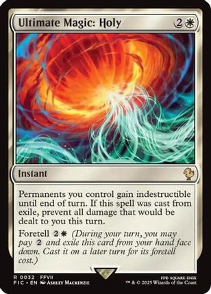 Ultimate Magic: Holy (Surge Foil) [Commander: FINAL FANTASY] Foil