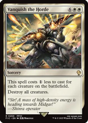 Vanquish the Horde (Surge Foil) [Commander: FINAL FANTASY] Foil