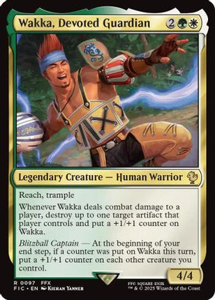 Wakka, Devoted Guardian (Surge Foil) [Commander: FINAL FANTASY] Foil