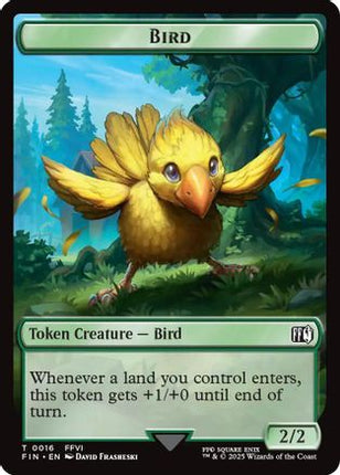 Bird (0016) // Wizard (0014) Double-Sided Token [FINAL FANTASY] Foil