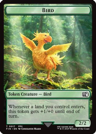 Bird (0017) // Wizard (0015) Double-Sided Token [FINAL FANTASY] Foil