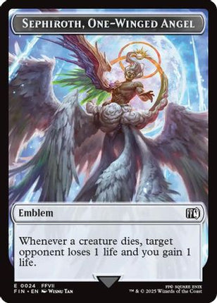 Emblem - Sephiroth, One-Winged Angel // Robot Warrior Double-Sided Token [FINAL FANTASY] Foil