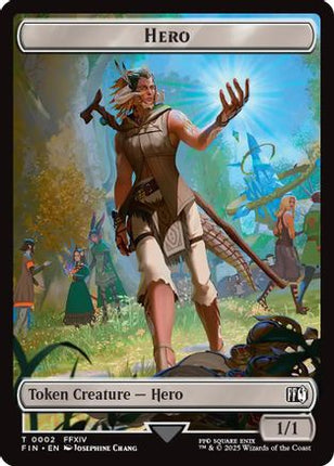 Hero (0002) // Copy (0001) Double-Sided Token [FINAL FANTASY] Foil