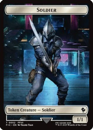 Soldier // Rebel Double-Sided Token [Commander: FINAL FANTASY]