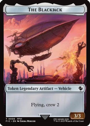 The Blackjack // The Monarch Double-Sided Token (Surge Foil) [Commander: FINAL FANTASY] Foil