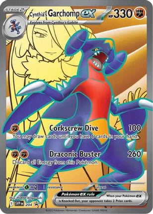 Cynthia's Garchomp ex - 204/null [SV: Scarlet & Violet Promo Cards] Holofoil