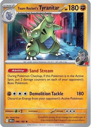 Team Rocket's Tyranitar (Non-holo) - 96/null [Deck Exclusives]