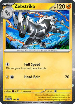 Zebstrika - 201 (Cosmos Holo) - 201/null [SV: Scarlet & Violet Promo Cards] Holofoil