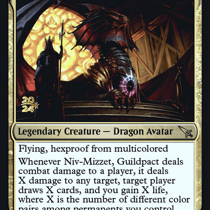 Niv-Mizzet, Guildpact [Murders at Karlov Manor Promos] Prerelease Foil