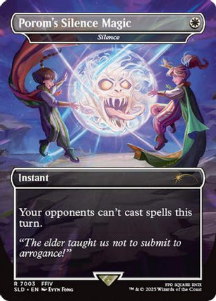Porom's Silence Magic - Silence (Rainbow Foil) [Secret Lair Drop Series] Foil