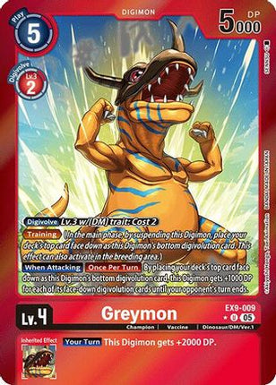 Greymon (Limited Foil) [EX9-009] [Versus Monsters] Foil