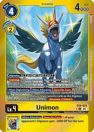 Unimon (Limited Foil) [EX9-029] [Versus Monsters] Foil