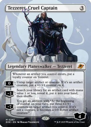 Tezzeret, Cruel Captain (Borderless) [Edge of Eternities] Foil