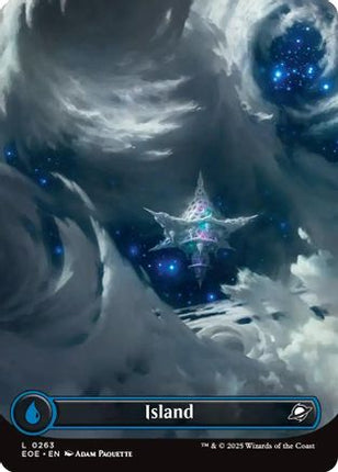 Island (0263) (Borderless) [Edge of Eternities] Foil