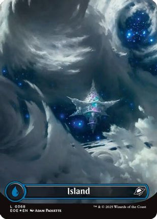Island (0368) (Borderless) (Galaxy Foil) [Edge of Eternities] Foil