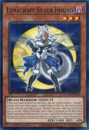 Lunalight Silver Hound [DUAD-EN006] Common / Short Print 1st Edition