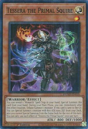Tessera the Primal Squire [DUAD-EN018] Super Rare 1st Edition