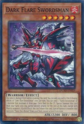 Dark Flare Swordsman [DUAD-EN019] Common / Short Print 1st Edition