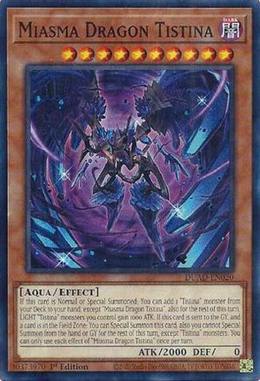Miasma Dragon Tistina [DUAD-EN020] Common / Short Print 1st Edition