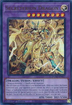 Secreterion Dragon [DUAD-EN037] Ultra Rare 1st Edition